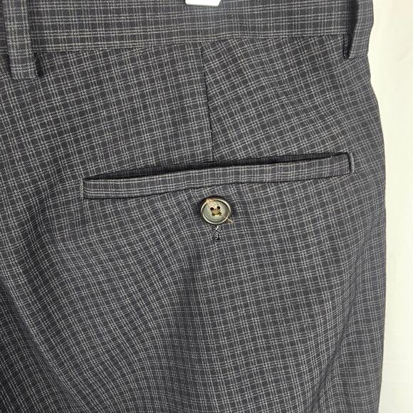 Vintage Y2K Ralph Ralph Lauren Wool Dress Pants 35x30 Check Pattern USA Made - Picture 4 of 4